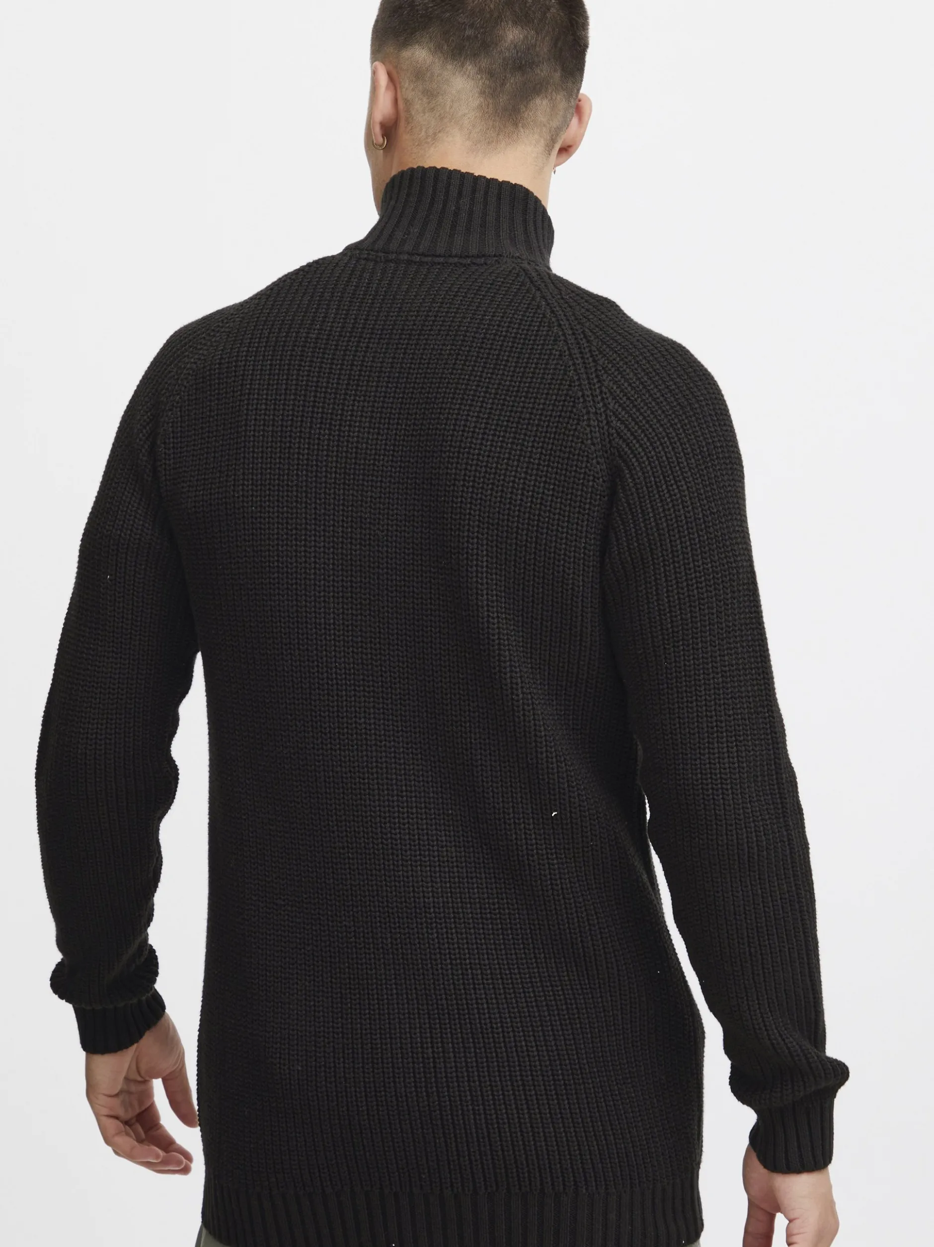 Solid Herren Strickjacke - SDXenos in schwarz