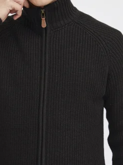 Solid Herren Strickjacke - SDXenos in schwarz