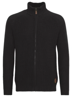 Solid Herren Strickjacke - SDXenos in schwarz