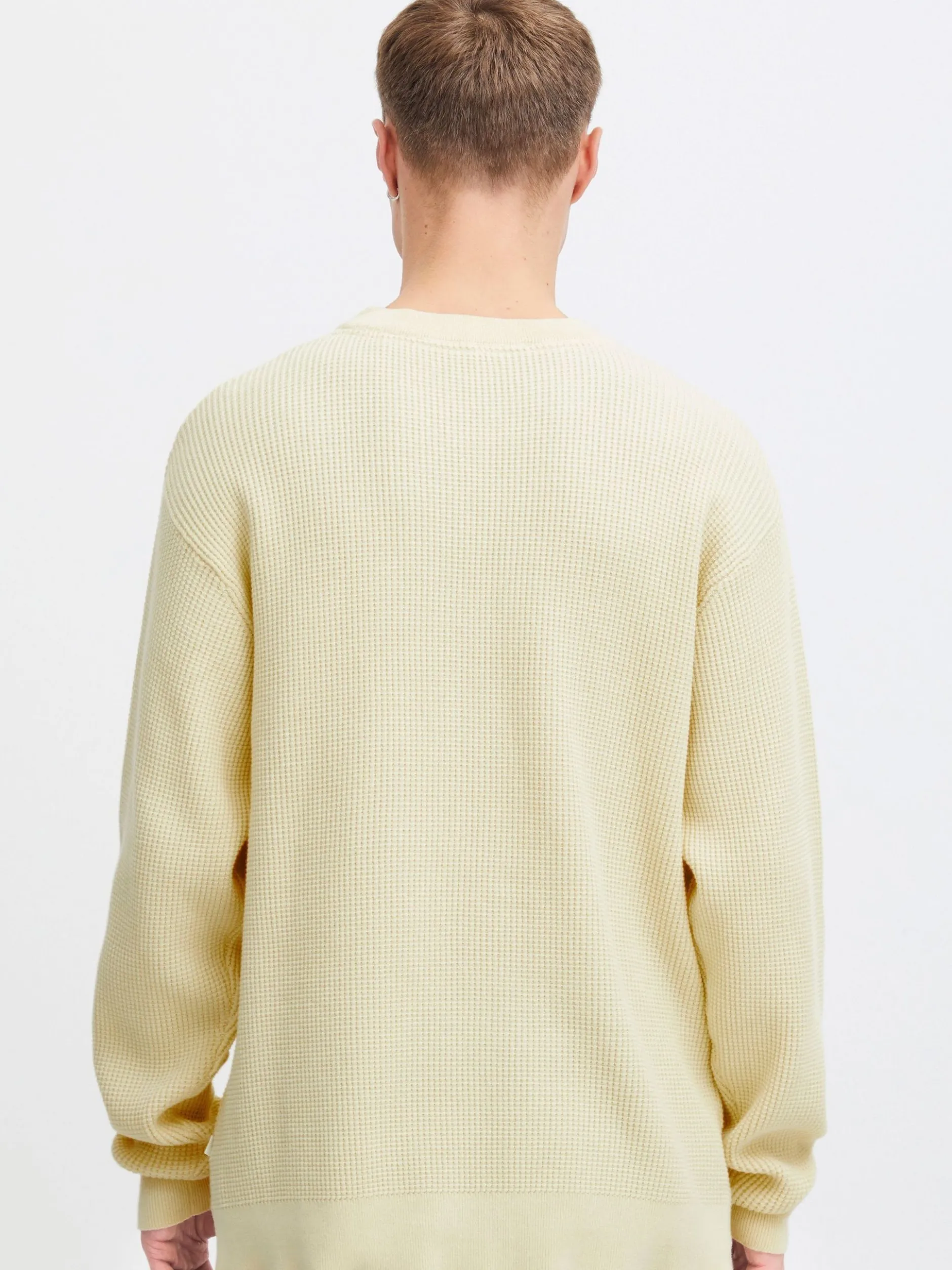 Solid Herren Strickpullover - SDHami in gelb