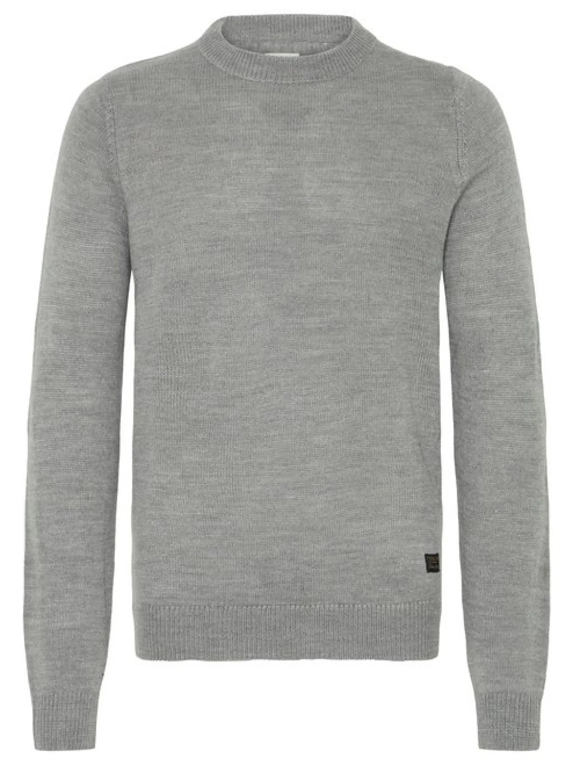 Solid Herren Strickpullover - SDBabak in grau