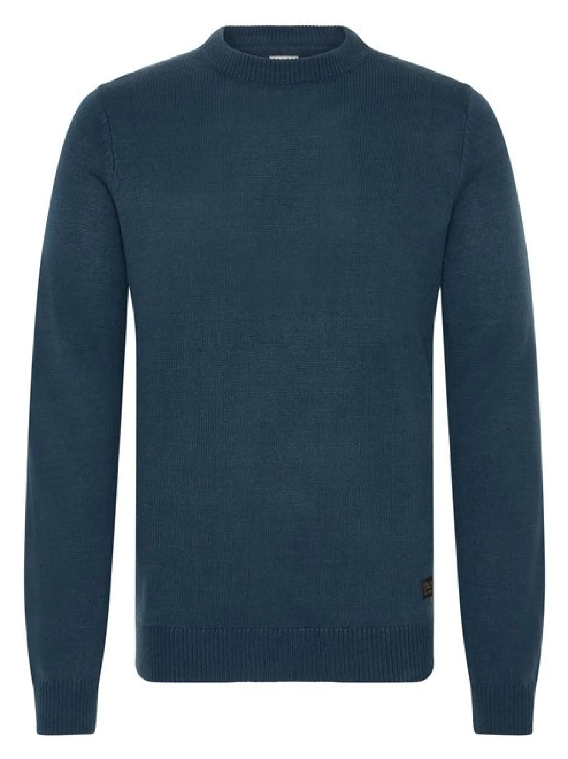 Solid Herren Strickpullover - SDBabak in blau