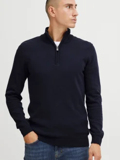 Solid Herren Strickpullover - SDAnsgar in blau
