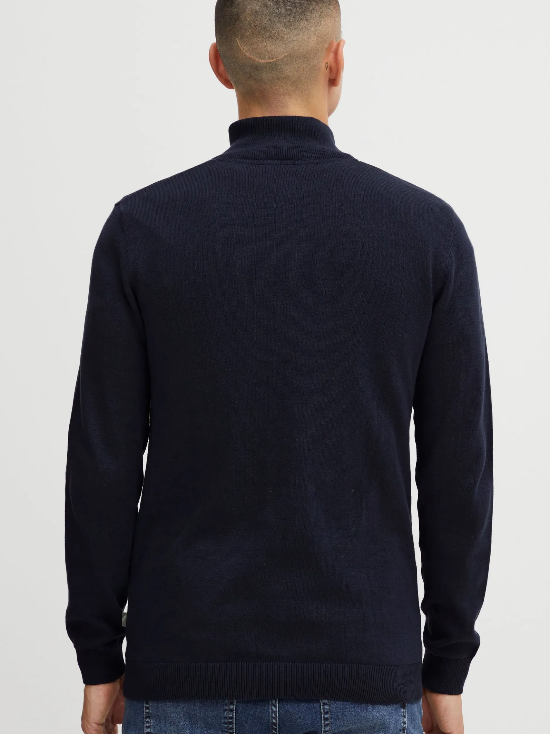 Solid Herren Strickpullover - SDAnsgar in blau