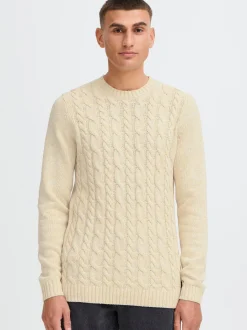 Solid Herren Strickpullover - SDRicco in beige