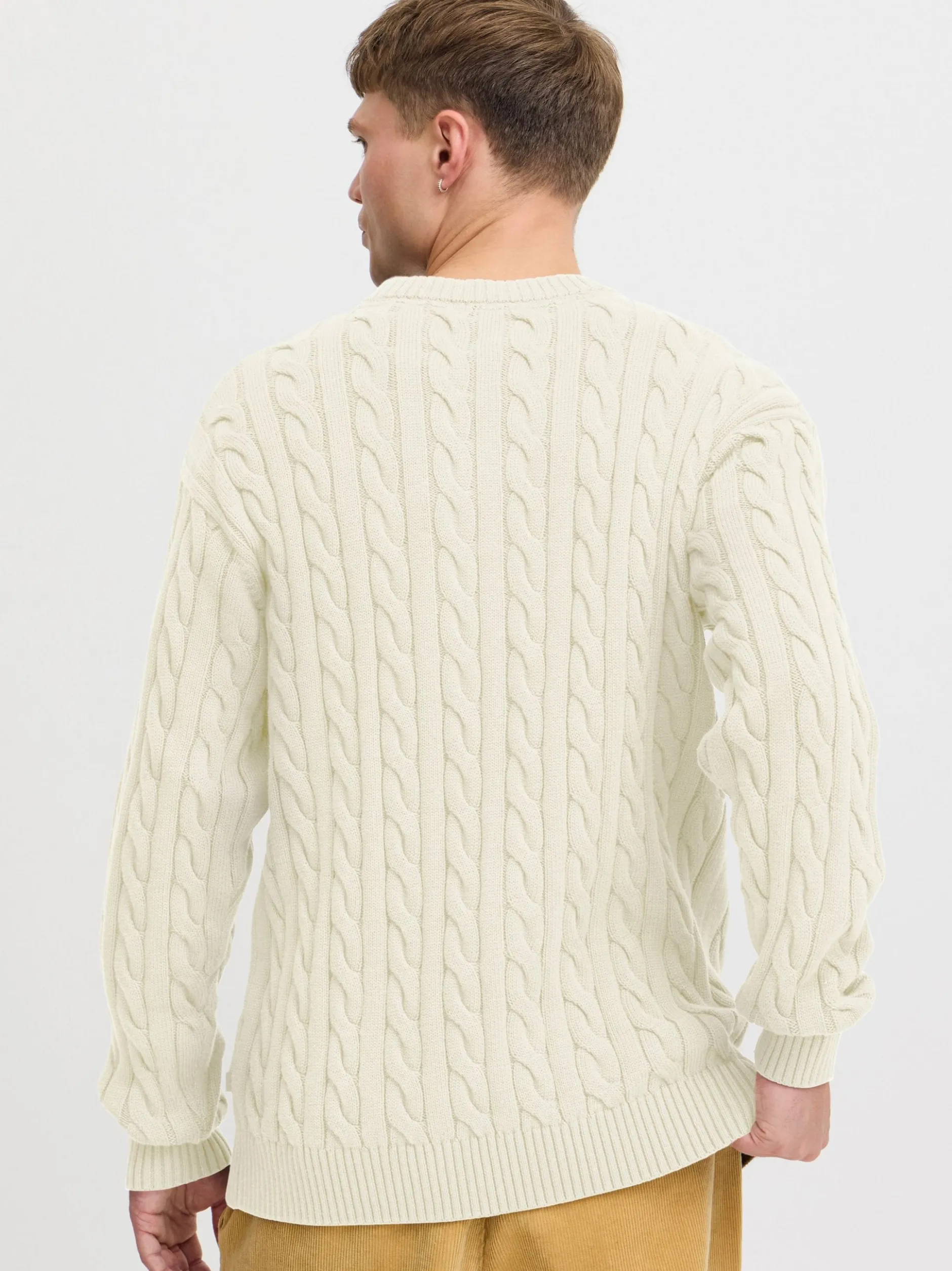 Solid Herren Strickpullover - SDMalcolm in sand