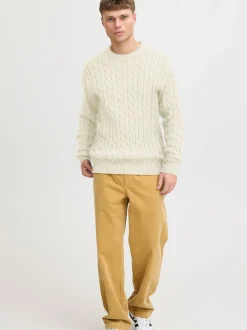 Solid Herren Strickpullover - SDMalcolm in sand