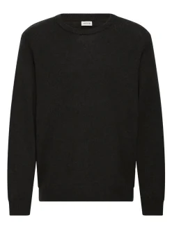 Solid Herren Strickpullover - SDRick in schwarz