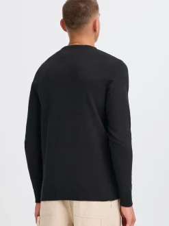 Solid Herren Strickpullover - SDAkant in schwarz