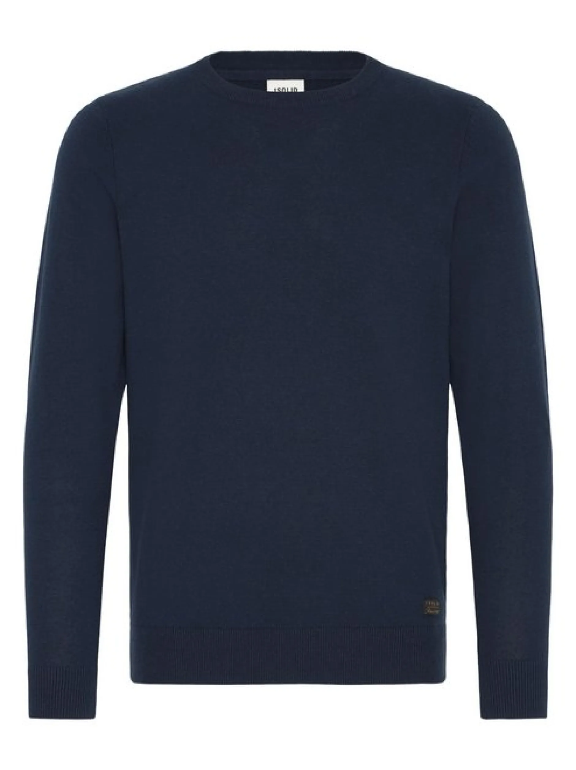 Solid Herren Strickpullover - SDAkant in blau