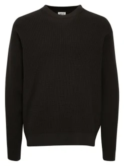 Solid Herren Strickpullover - SDHami in schwarz