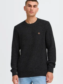 Solid Herren Strickpullover - SDRicky in grau