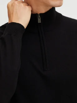 Solid Herren Strickpullover - SDAnsgar in schwarz