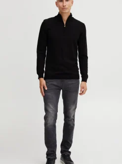 Solid Herren Strickpullover - SDAnsgar in schwarz