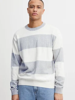 Solid Herren Strickpullover - SDFedele in hellgrau