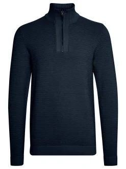 Solid Herren Strickpullover - SDNick in blau