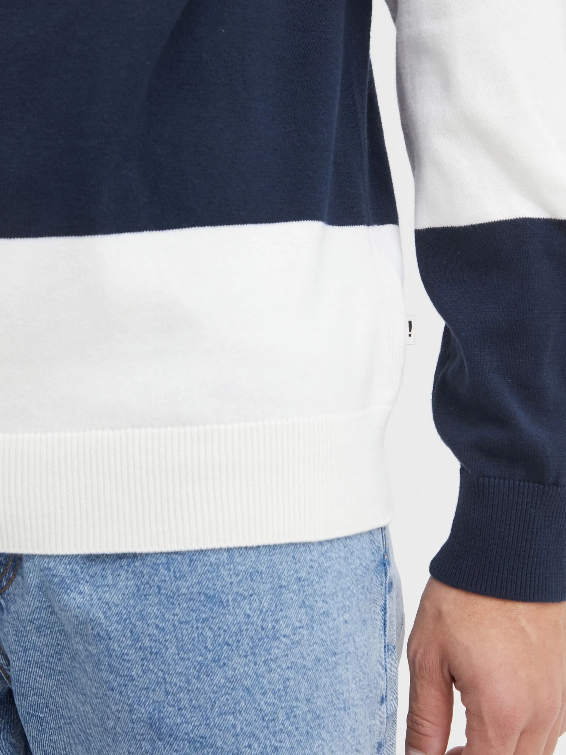 Solid Herren Strickpullover - SDFedele in blau
