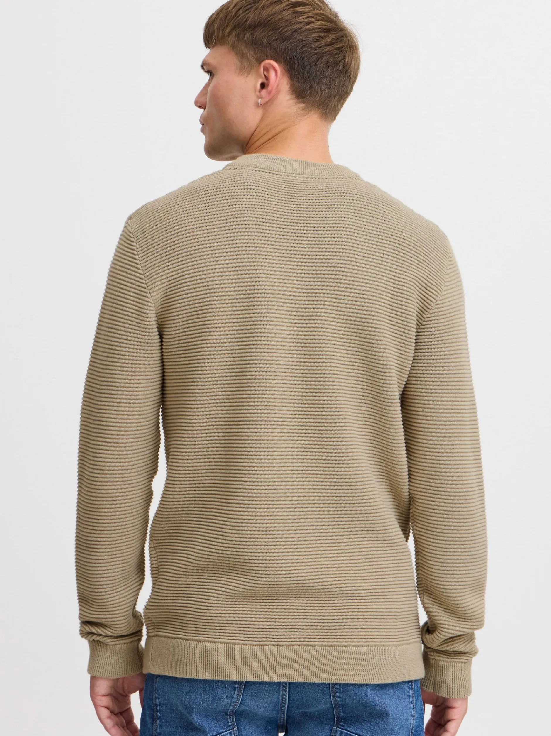 Solid Herren Strickpullover - SDValencia in melange