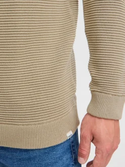 Solid Herren Strickpullover - SDValencia in melange