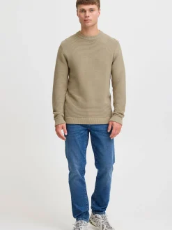 Solid Herren Strickpullover - SDValencia in melange