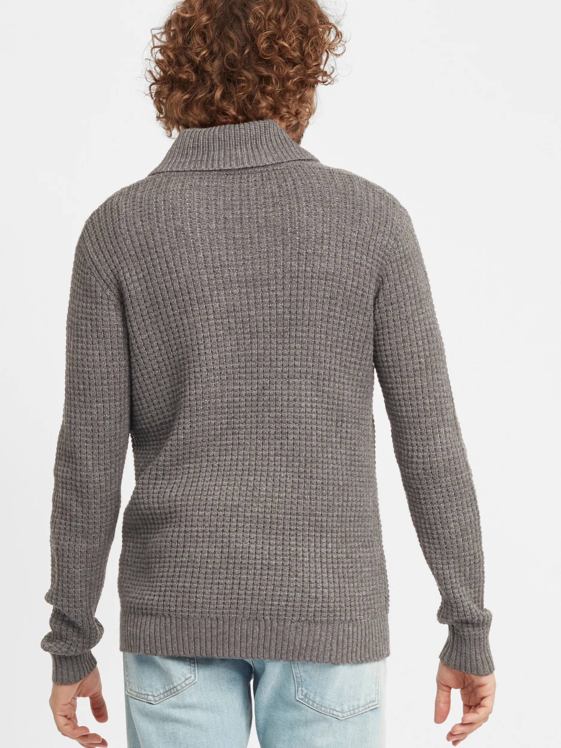 Solid Herren Strickpullover - SDMapari in taupe