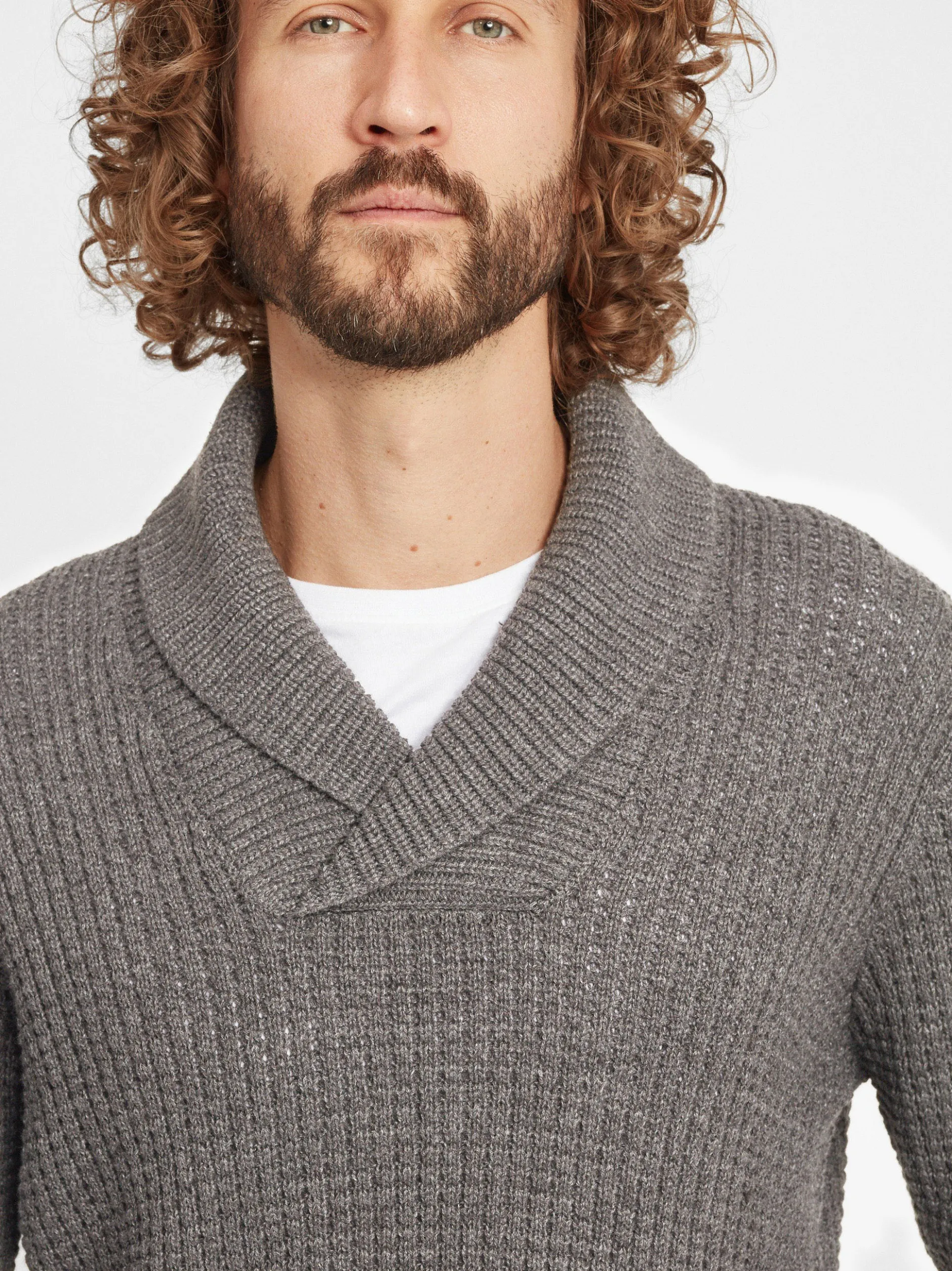 Solid Herren Strickpullover - SDMapari in taupe