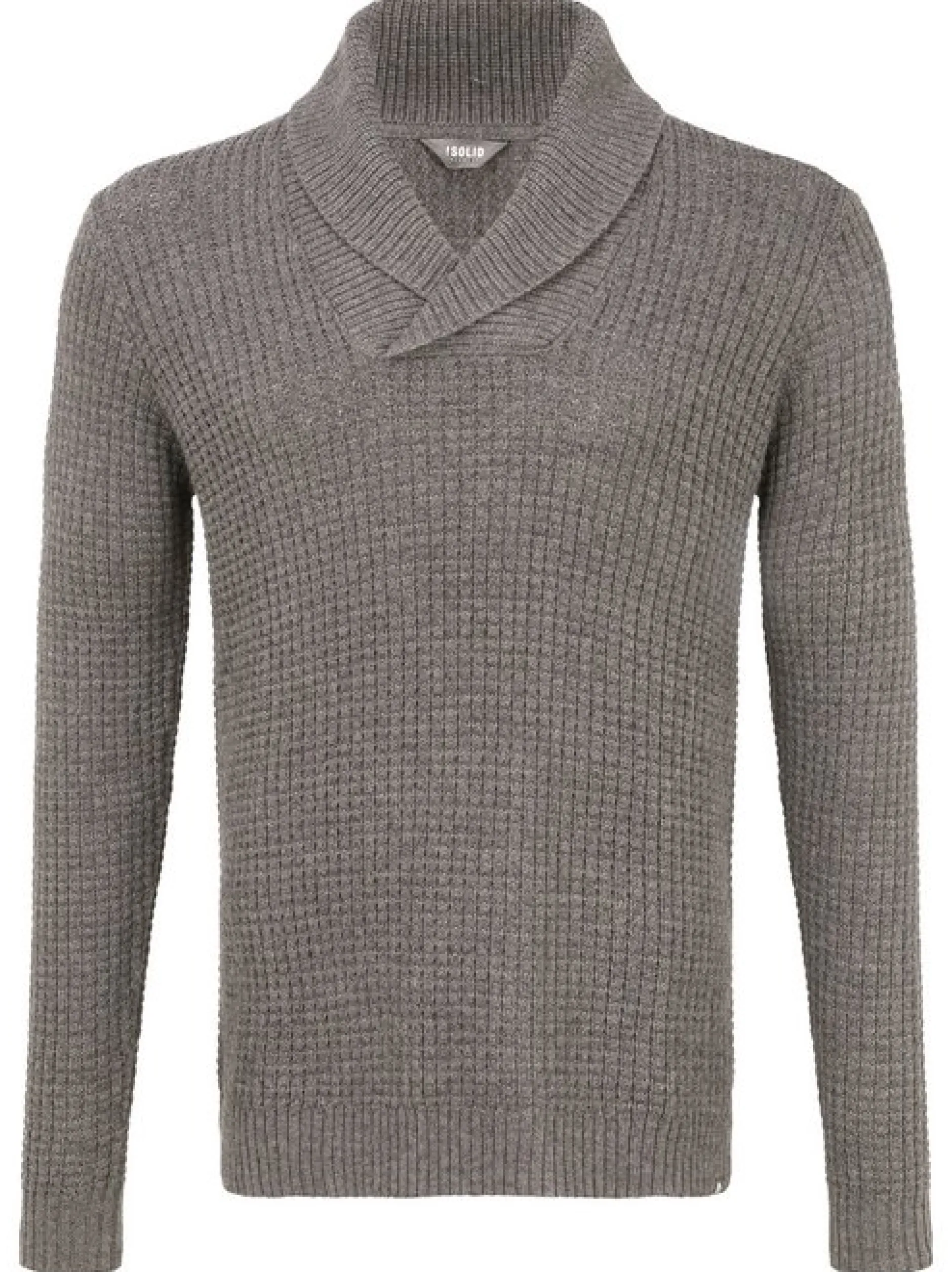 Solid Herren Strickpullover - SDMapari in taupe