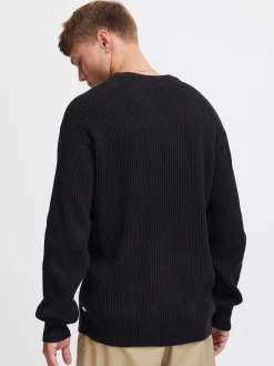 Solid Herren Strickpullover - SDGia in schwarz