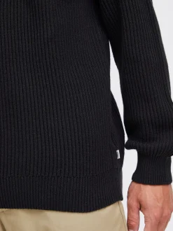 Solid Herren Strickpullover - SDGia in schwarz