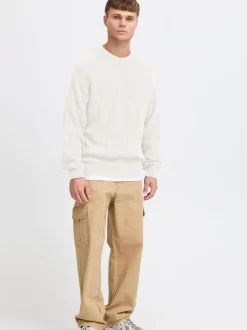 Solid Herren Strickpullover - SDGia in sand