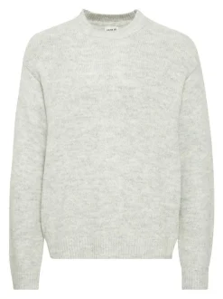 Solid Herren Strickpullover - SDHamdani in grau