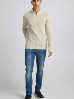 Solid Herren Strickpullover - SDNick in beige
