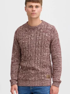 Solid Herren Strickpullover - SDPhilemon in rot