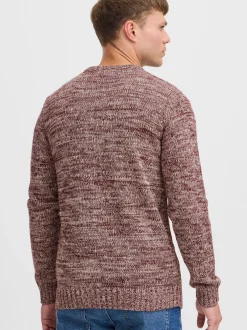 Solid Herren Strickpullover - SDPhilemon in rot