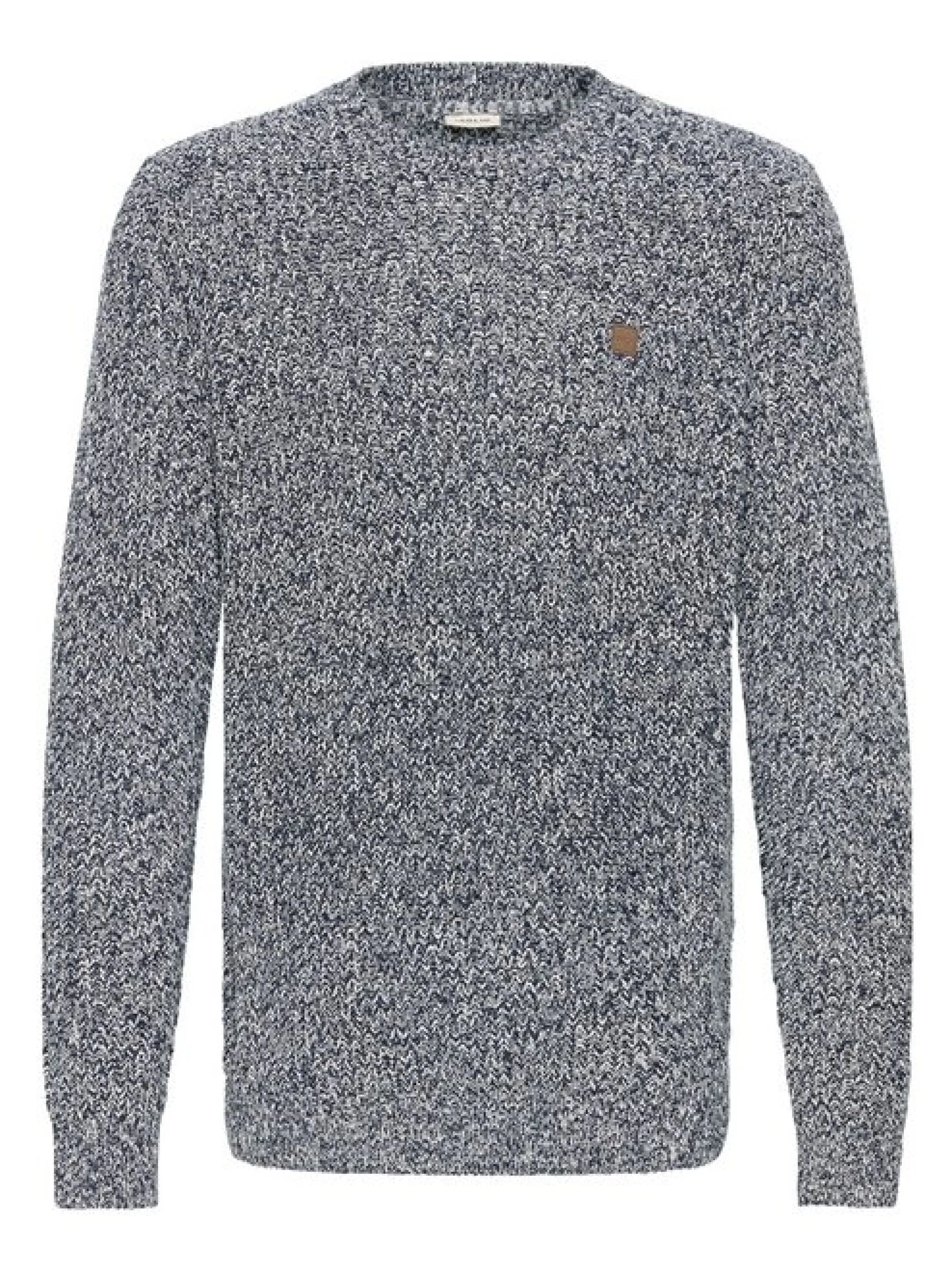 Solid Herren Strickpullover - SDRicky in blau