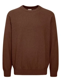 Solid Herren Strickpullover - SDIke in braun