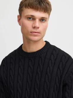 Solid Herren Strickpullover - SDMalcolm in schwarz