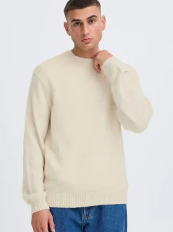 Solid Herren Strickpullover - SDHamdani in beige