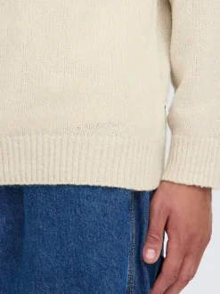 Solid Herren Strickpullover - SDHamdani in beige