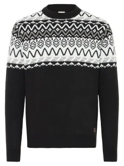 Solid Herren Strickpullover - SDEllis in schwarz