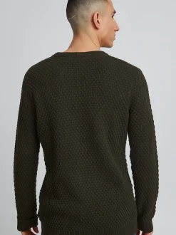 Solid Herren Strickpullover - SDClive in grün