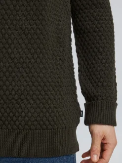 Solid Herren Strickpullover - SDClive in grün