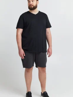 Solid Herren Sweatshorts - SDTamp Big & Tall in grau