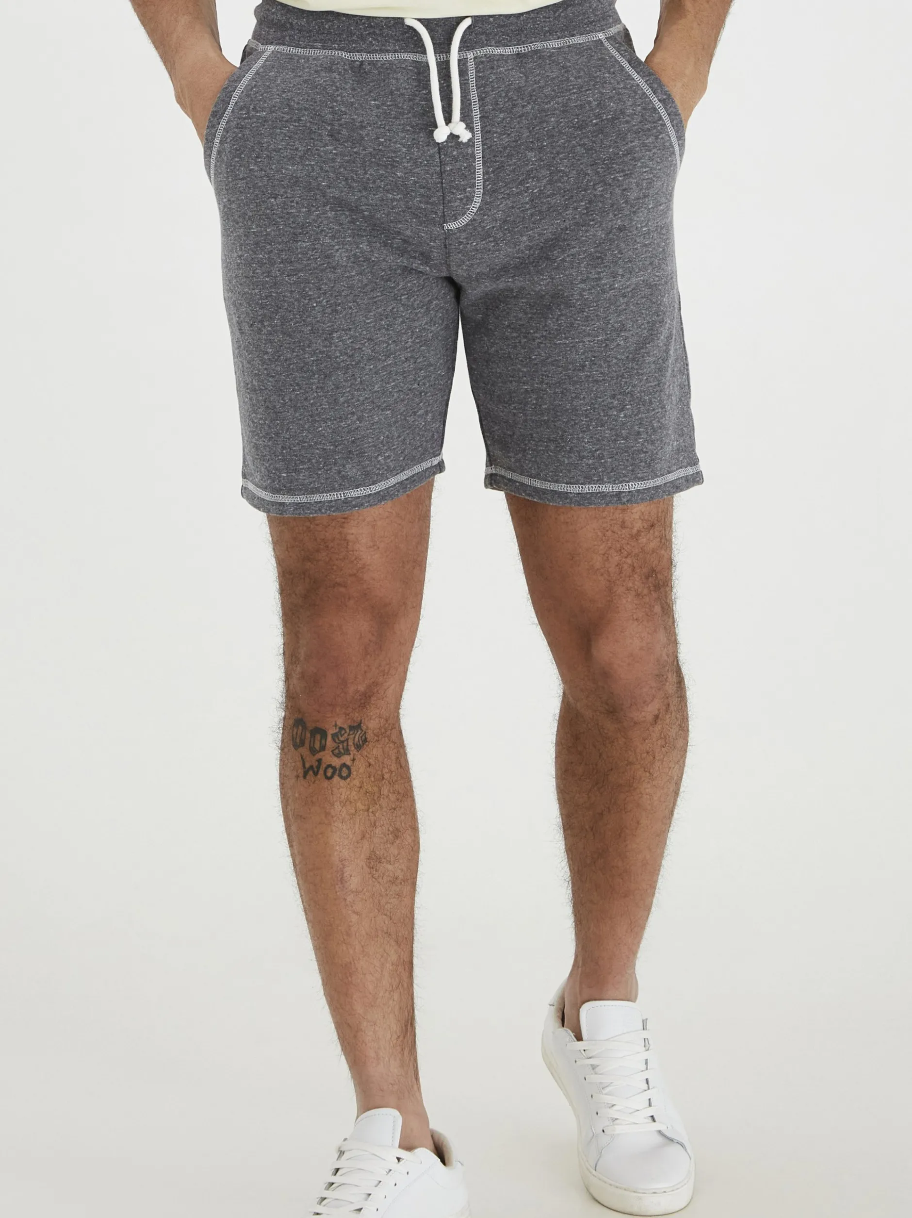 Solid Herren Sweatshorts - SDToljan in grau