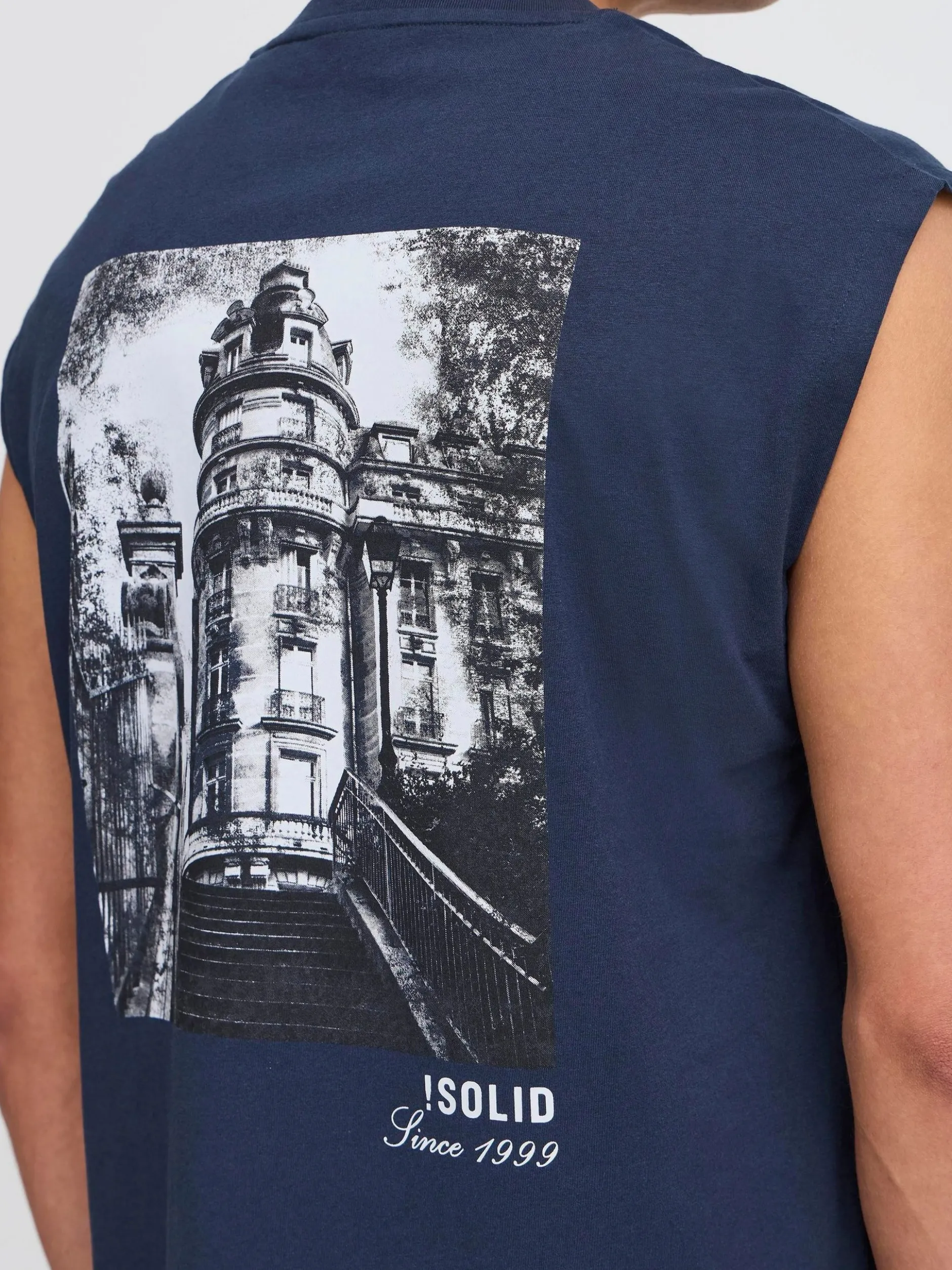 Solid Herren Tanktop - SDBilo in blau