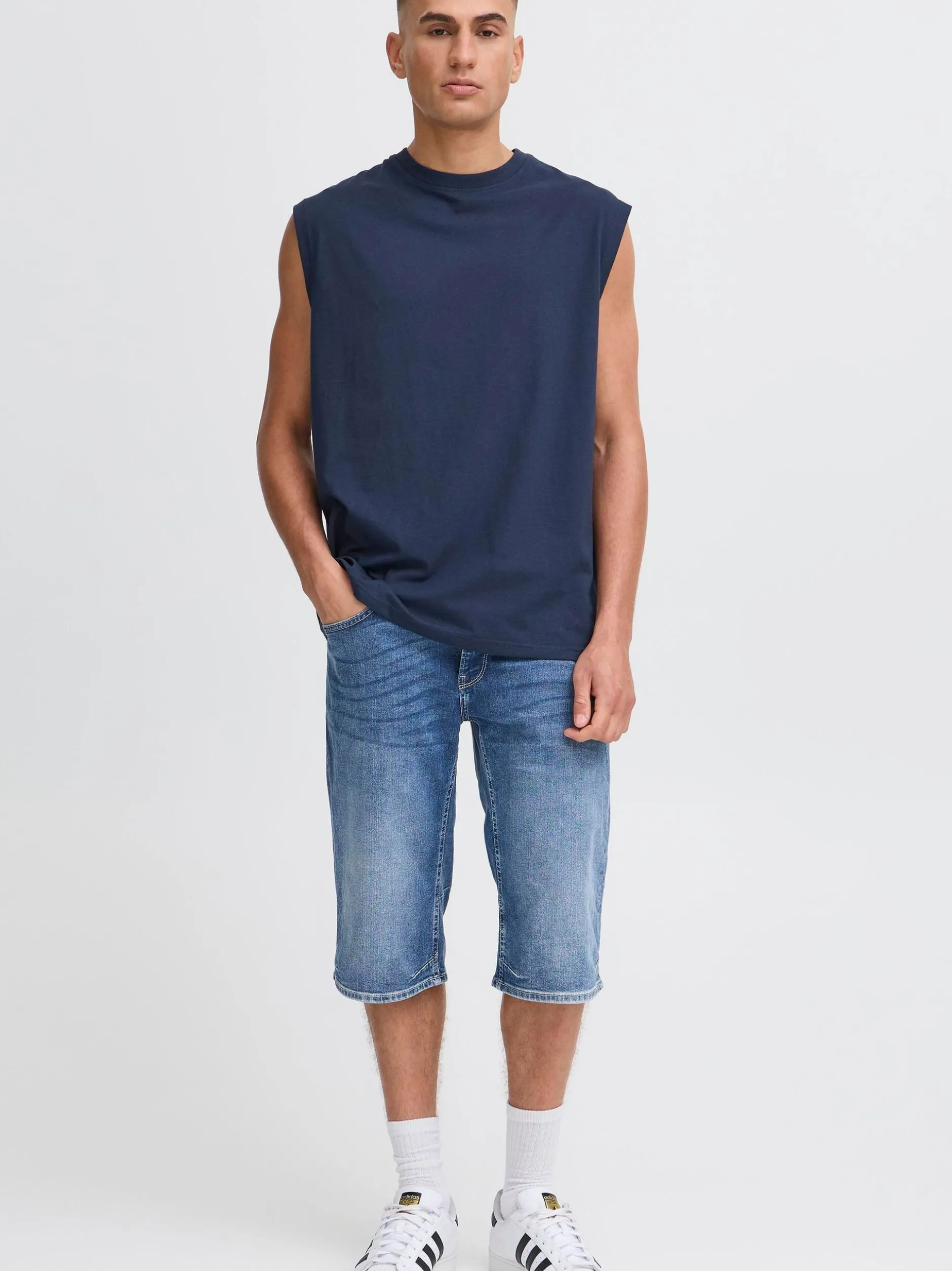 Solid Herren Tanktop - SDBilo in blau