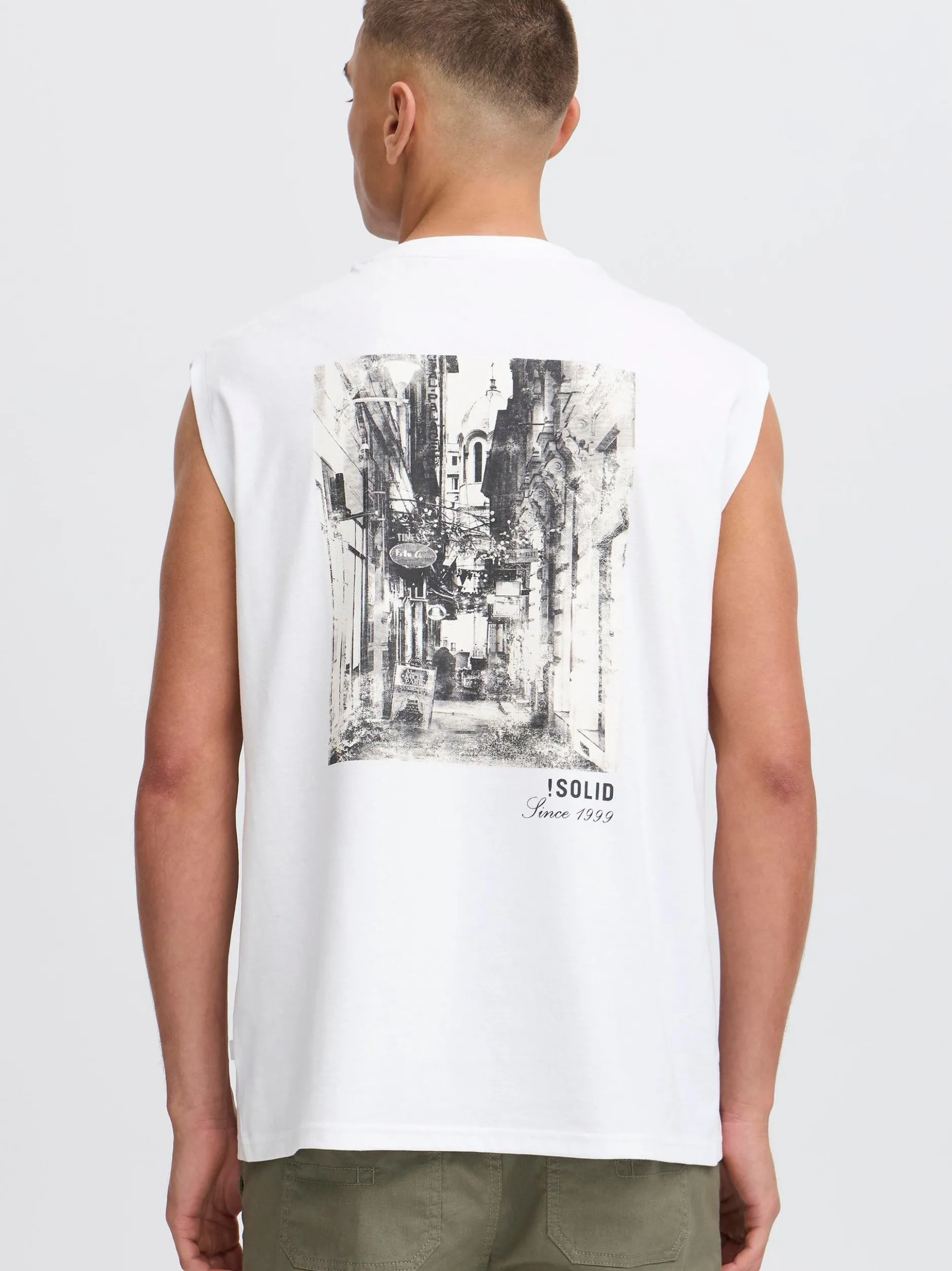 Solid Herren Tanktop - SDBilo in weiß