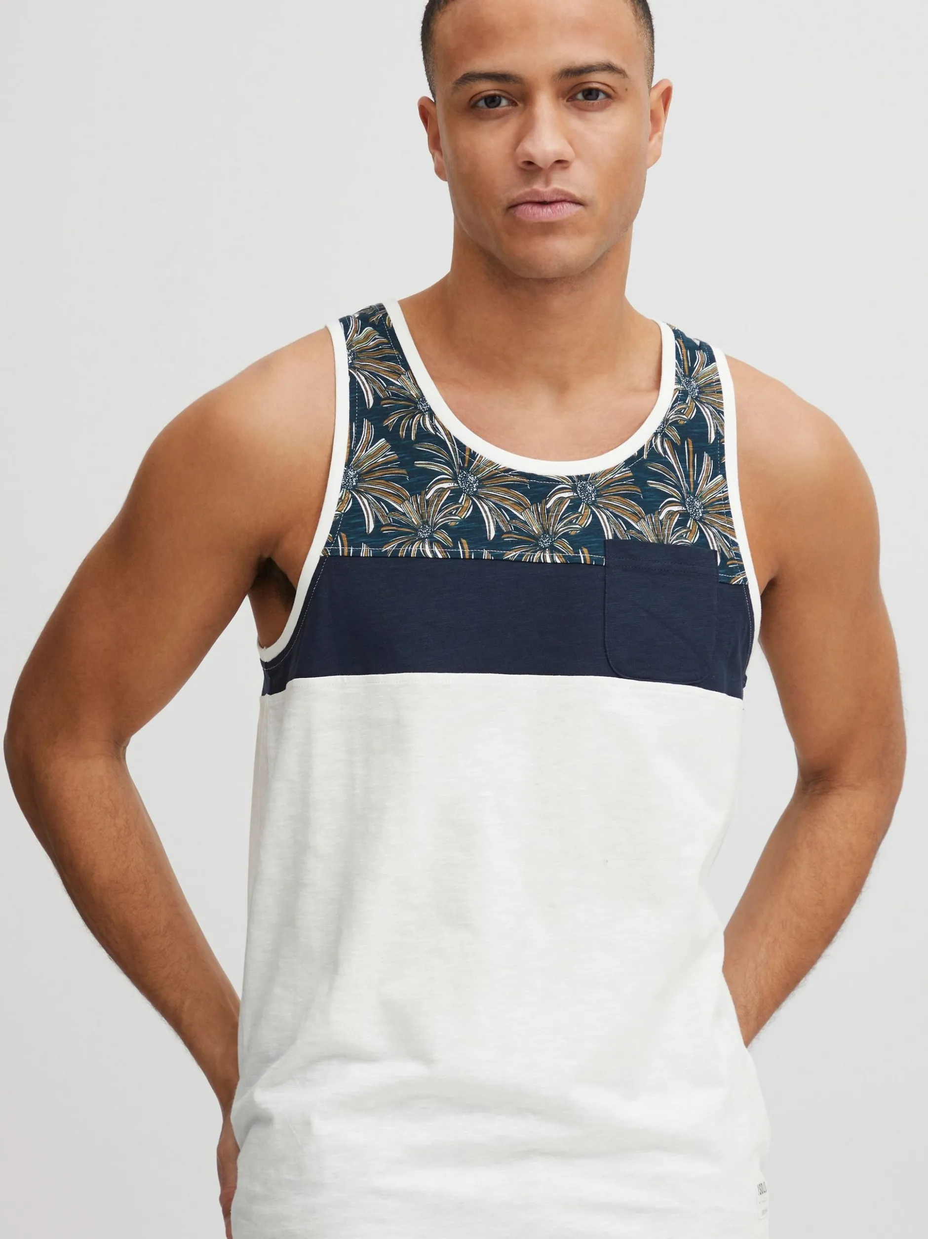 Solid Herren Tanktop - SDFlo in blau