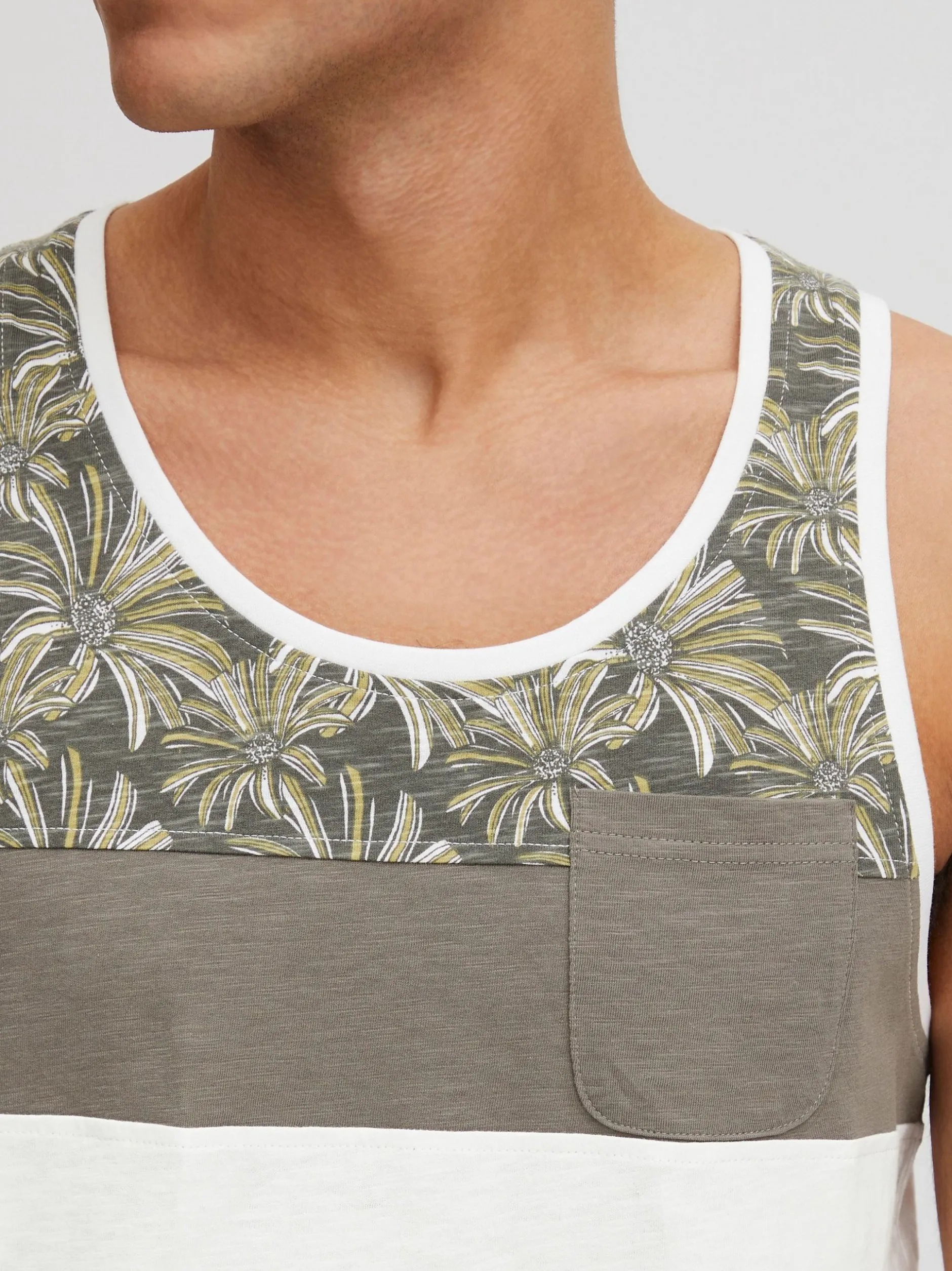 Solid Herren Tanktop - SDFlo in weiß