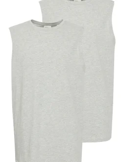 Solid Herren Tank-Top - SDLongi 2er-Pack in weiß